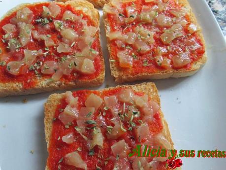 PIZZETAS DE PAN DE MOLDE