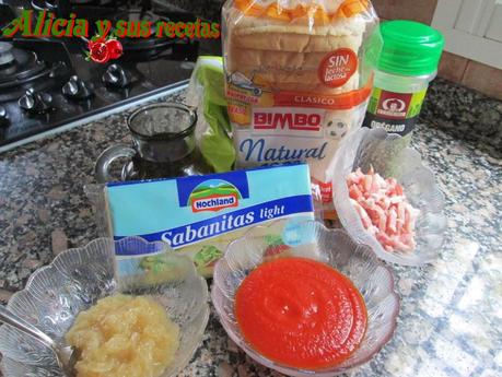 PIZZETAS DE PAN DE MOLDE