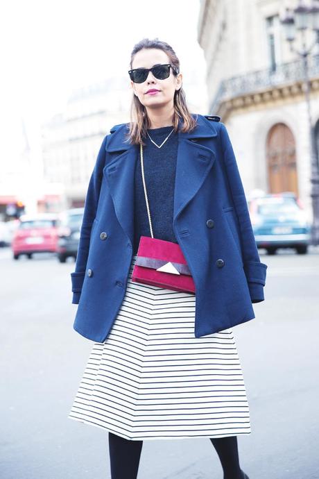 OPERA-STRIPED_SKIRT-ZARA-BLUE_COAT-PFW-STREET_STYLE-COLLAGEVINTAGE-30