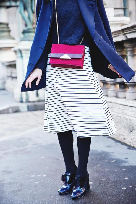 OPERA-STRIPED_SKIRT-ZARA-BLUE_COAT-PFW-STREET_STYLE-COLLAGEVINTAGE-