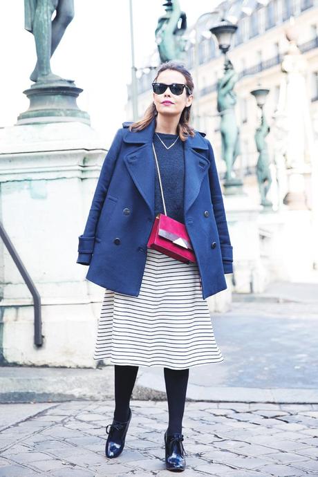 OPERA-STRIPED_SKIRT-ZARA-BLUE_COAT-PFW-STREET_STYLE-COLLAGEVINTAGE-5
