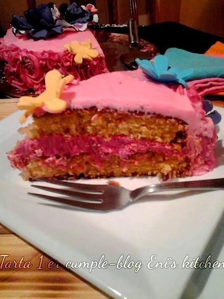 Tarta de naranjas con...Tarta 1-er cumple-blog!