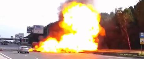 Explosión de un camión cisterna de gasolina en Rusia