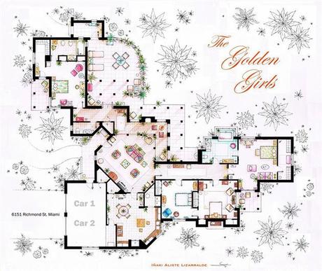 Famous Television Show Home Floor Plans (5)