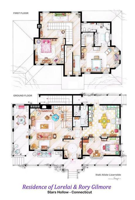 Famous Television Show Home Floor Plans (8)