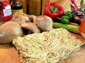 Fideos chow mein verduras