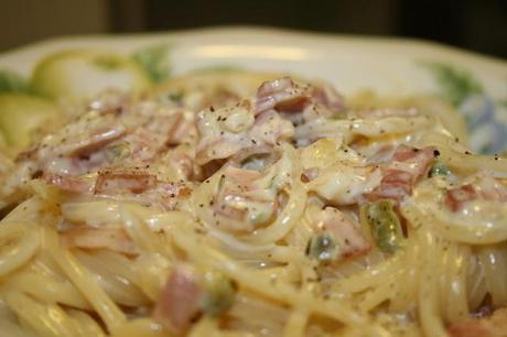 SPAGUETTI O ESPAGUETIS A LA CARBONARA