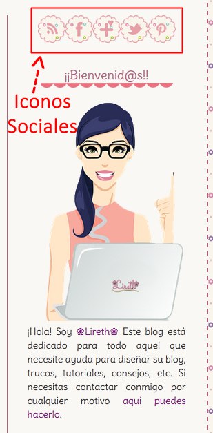Cómo poner los iconos sociales en tu blog Cómo poner los iconos sociales en tu blog