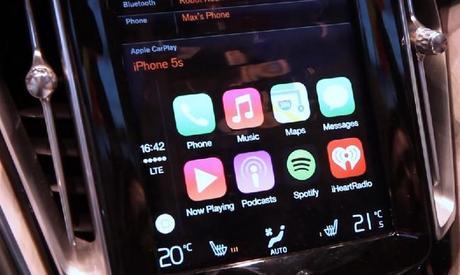 Apple muestra como funciona Carplay en un automóvil Volvo apple-carplay-volvo