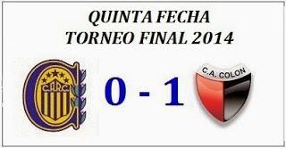 Rosario Central:0 - Colón:1  (Fecha 5°)