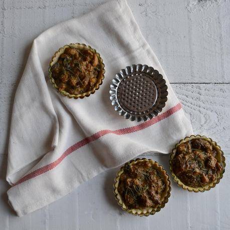 TARTALETAS DE SETAS AL CURRY