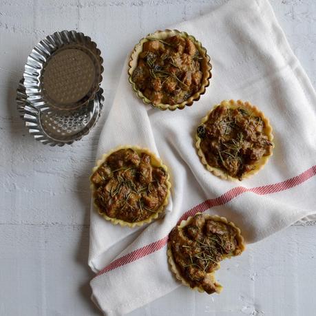 TARTALETAS DE SETAS AL CURRY