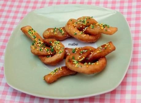 Nuditos fritos con masa comprada