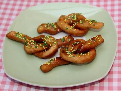 Nuditos fritos con masa comprada