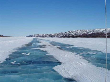 hielo marino desembocadura río Mackenzie