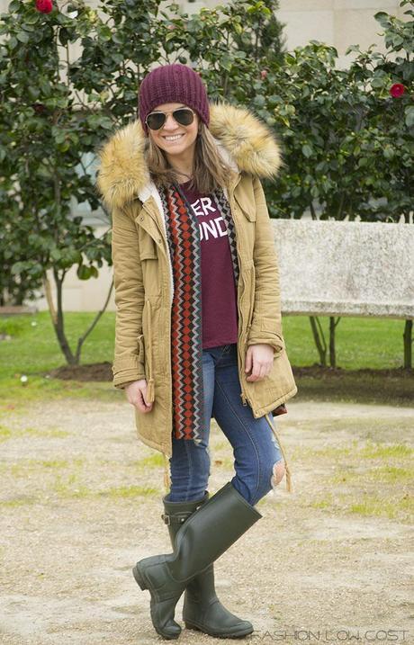 Outfit Low Cost: Hunter Chic