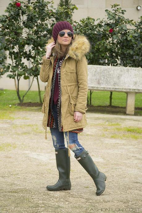 Outfit Low Cost: Hunter Chic