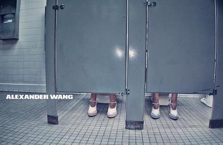 ALEXANDER WANG SS SPRING SUMMER 2014 AD CAMPAIGN MODELS ANNA EWERS ZUZU TADEUSHUK PHOTOGRAPHER STEVEN KLEIN PASTEL PATENT PINK PLATFORM MARY JANES HEELS PASTEL LIGHT BLUE HEELS