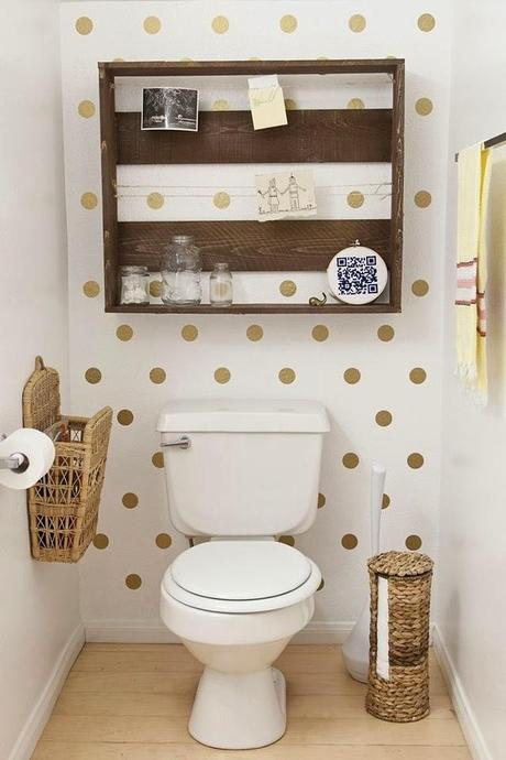 tips-deco-low-cost-decorar-pared-vacia-vinilo-dots-puntos-lunares-topos