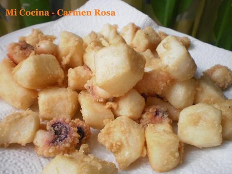 PESCADO FRITO AL ESTILO MALAGUEÑO (MERLUZA, BOQUERONES Y JIBIAS FRITAS)