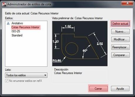 Manual para configurar cotas en Autocad