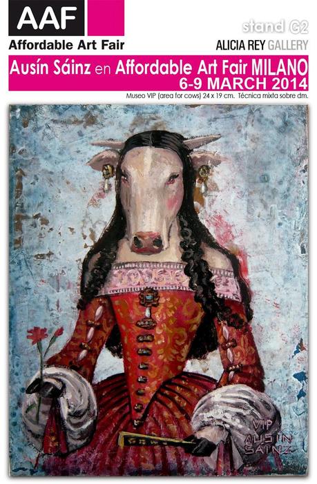 Ausín Sáinz en Affordable Art Fair. Milán. Estand G2, Alicia Rey Gallery.