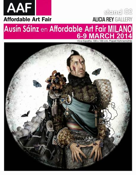 Ausín Sáinz en Affordable Art Fair. Milán. Estand G2, Alicia Rey Gallery.