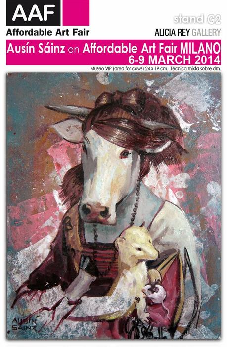 Ausín Sáinz en Affordable Art Fair. Milán. Estand G2, Alicia Rey Gallery.