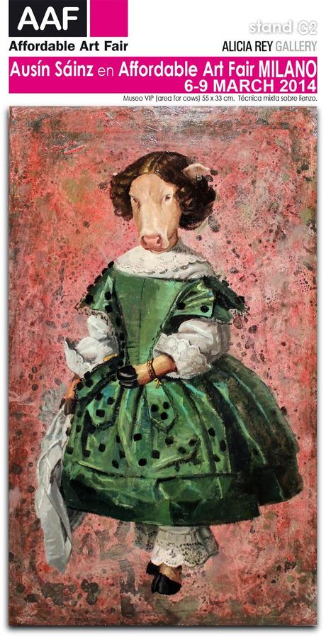 Ausín Sáinz en Affordable Art Fair. Milán. Estand G2, Alicia Rey Gallery.