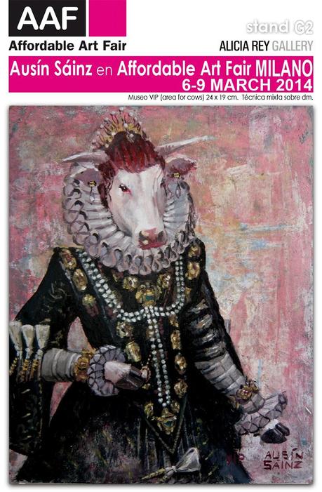 Ausín Sáinz en Affordable Art Fair. Milán. Estand G2, Alicia Rey Gallery.
