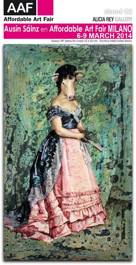 Ausín Sáinz en Affordable Art Fair. Milán. Estand G2, Alicia Rey Gallery.