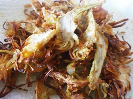 Receta de chips de alcachofa