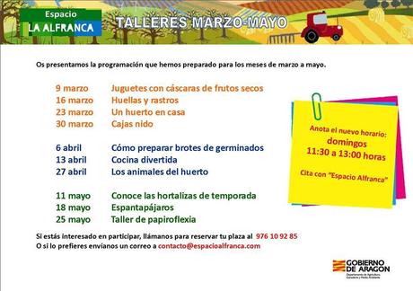 Talleres en Espacio Alfranca