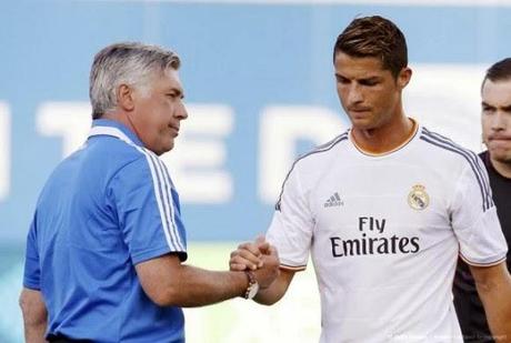 Carlo Ancelotti y Cristiano Ronaldo
