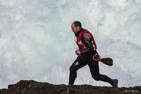 Percebeiros en Veiga