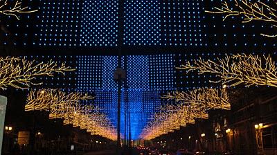 Iluminación en calle Alcalá