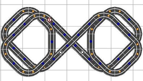 Montaje nº 11. Circuito flor de 8 pétalos. y otros con mucha simetría.(diseños 118 al 124)