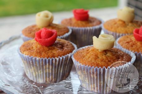 MUFFINS DE PERA Y MAZAPAN