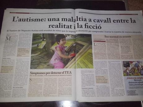 Hoy somos noticia...difundiendo un poco más sobre los TEA