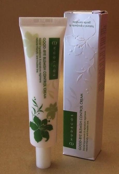 “Good-Bye Blemish Control Cream” de NUDECOS en YOUNG MI COSMETICS (From Asia With Love)
