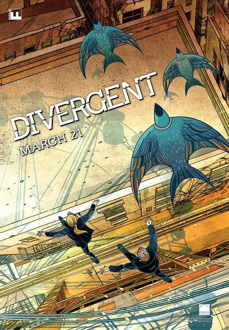 Póster ilustrado de Divergente para Imax