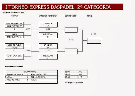 I Torneo Express Daspadel - Cuadro 2ª categoria (II)