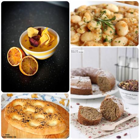 Cuarto menú vegetariano con recetas de otros blogs.