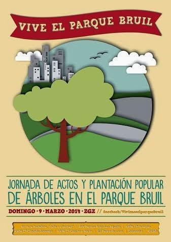 Plantación de árboles en el parque Bruil