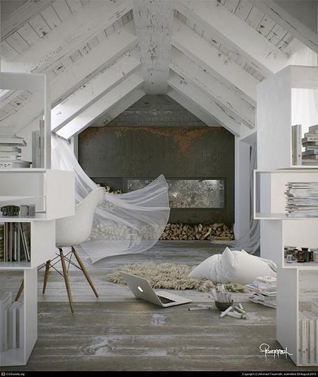 buhardilla muy bohemia