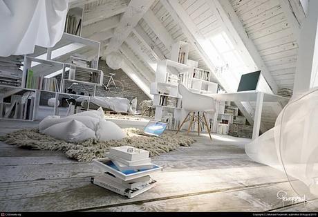 buhardilla muy bohemia