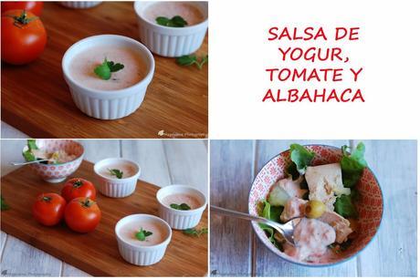 SALSA DE YOGUR,TOMATE Y ALBAHACA