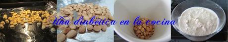 Atún con costra de sésamo y praliné salado de almendras