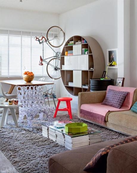 Apartamento con una deco muy Pop