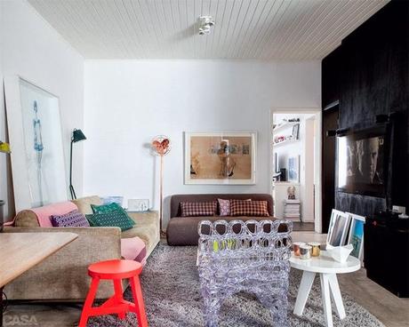 Apartamento con una deco muy Pop